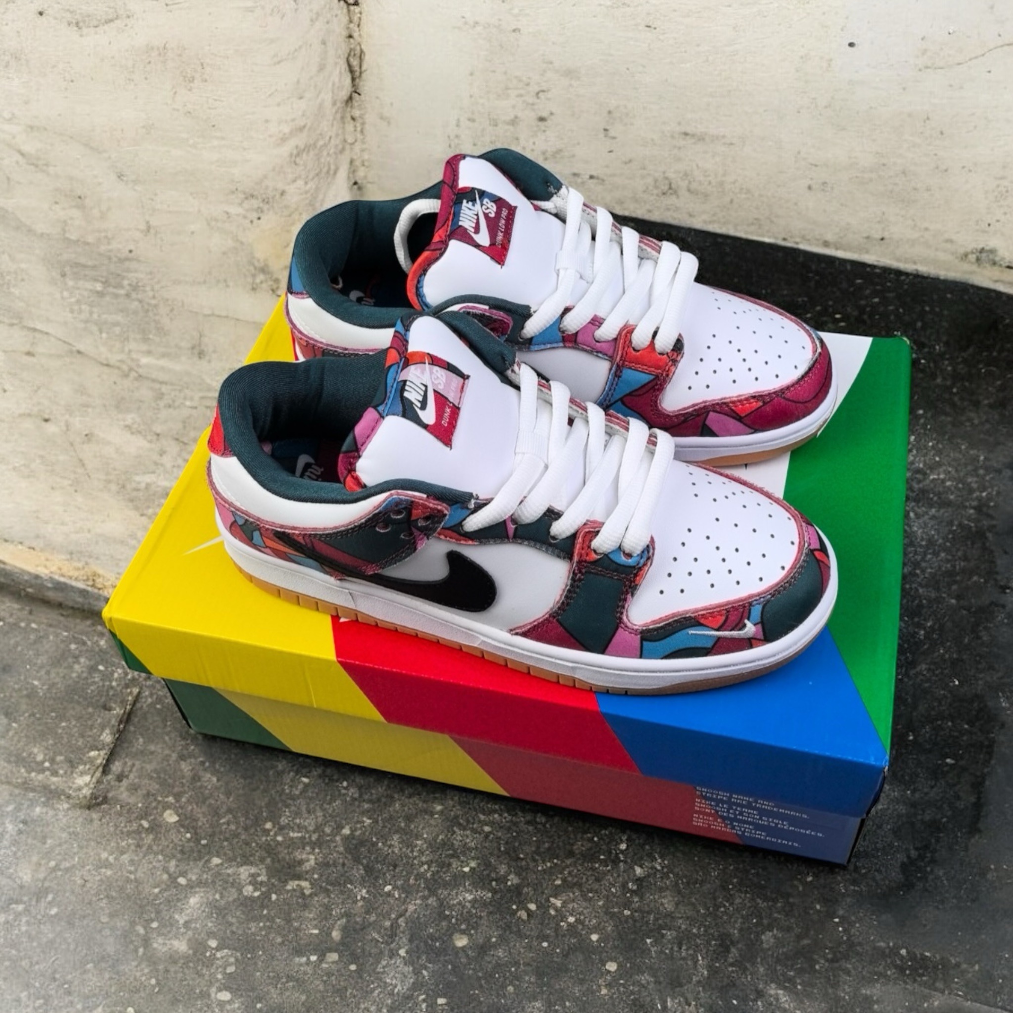 NIKE AirForce 1 “Dunk Low” X Abstract Art Custom